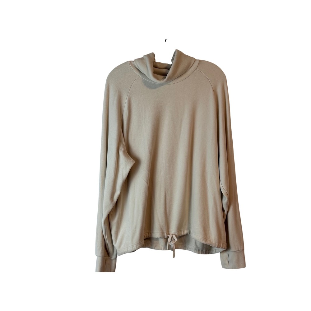 Varley Portland High Neck Midlayer Restore Jersey Pullover Fleece L Drawstring